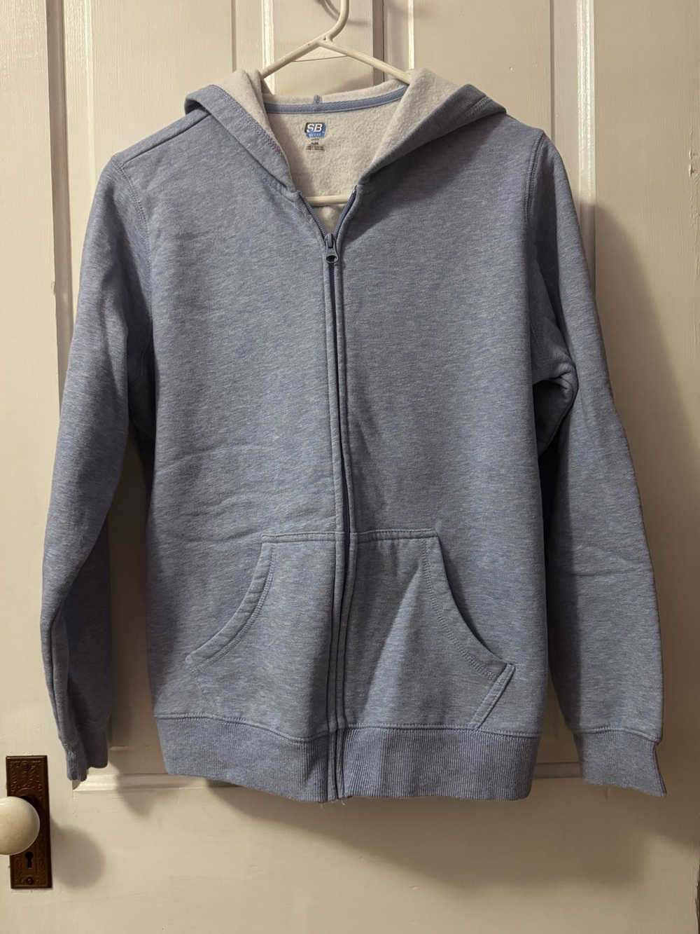 SB Active Petite Light Blue Fleece Jacket - Cozy Full Zip